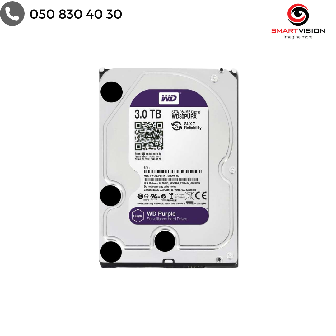 HDD 3TB Western Digital Purple