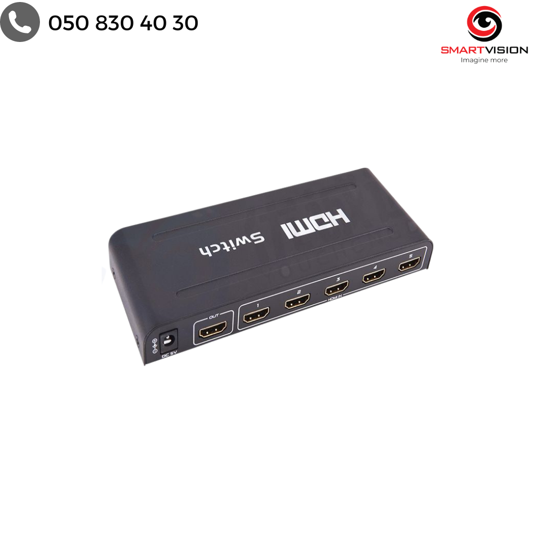 HDMI Switch 5 portlu