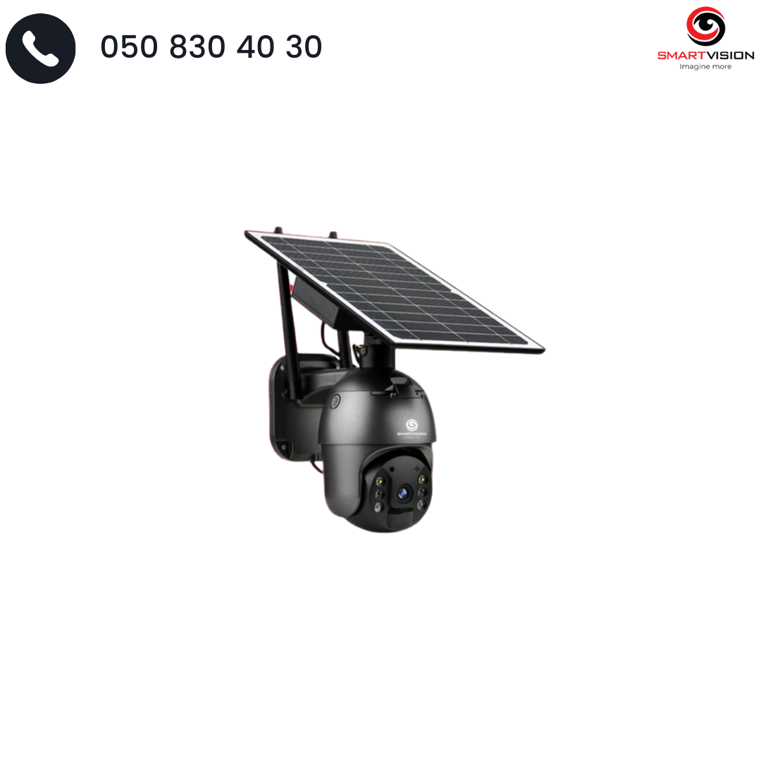 S12 / 4G Black Təhlükəsizlik kamerası PTZ Günəş panelli